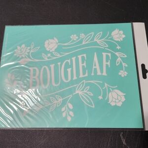 Chalk Couture Transfer, Bougie AF, 8.5"x11" NWT